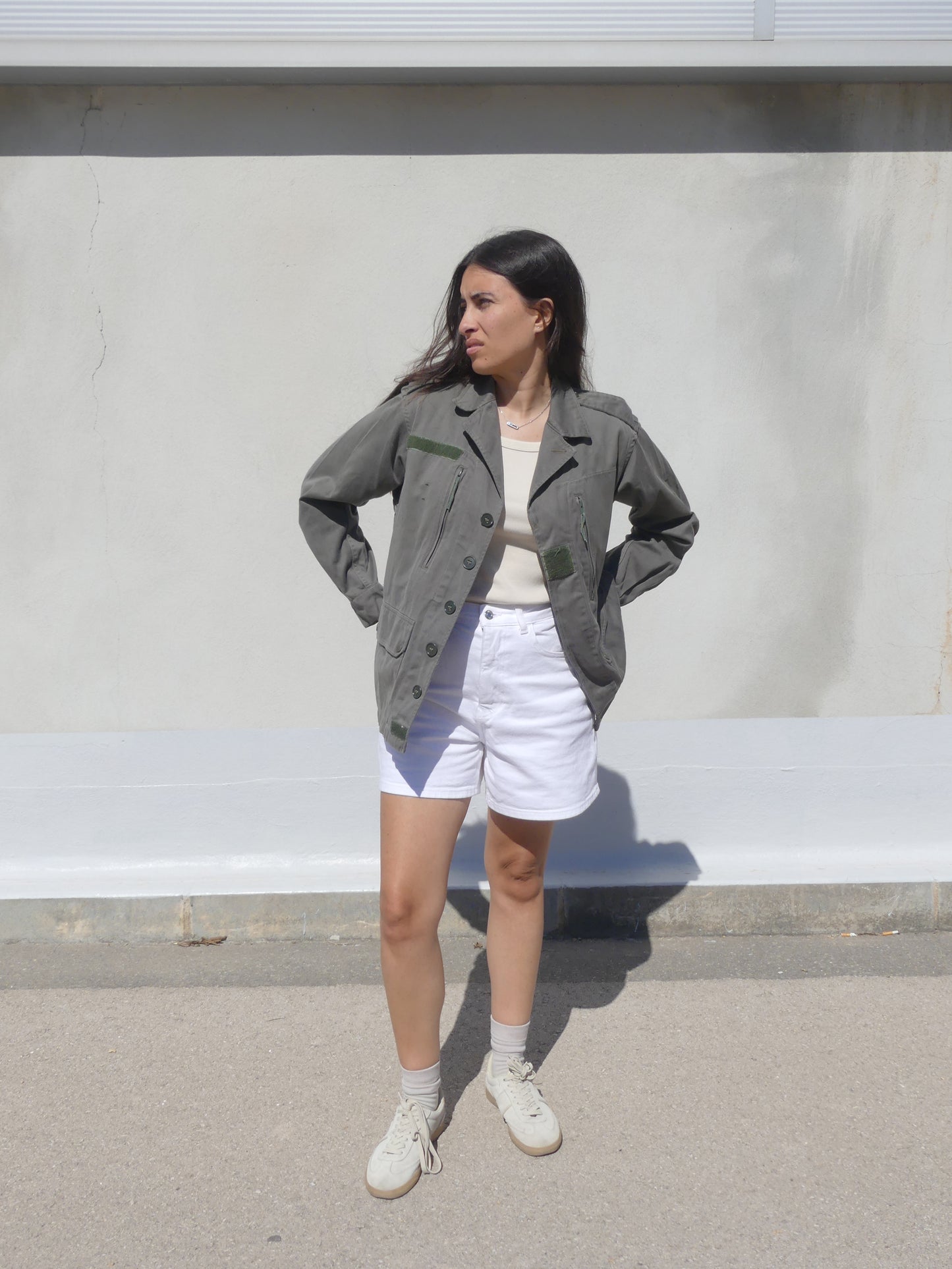 SIERRA VINTAGE MILITARY JACKET - La Vague Vintage Shop