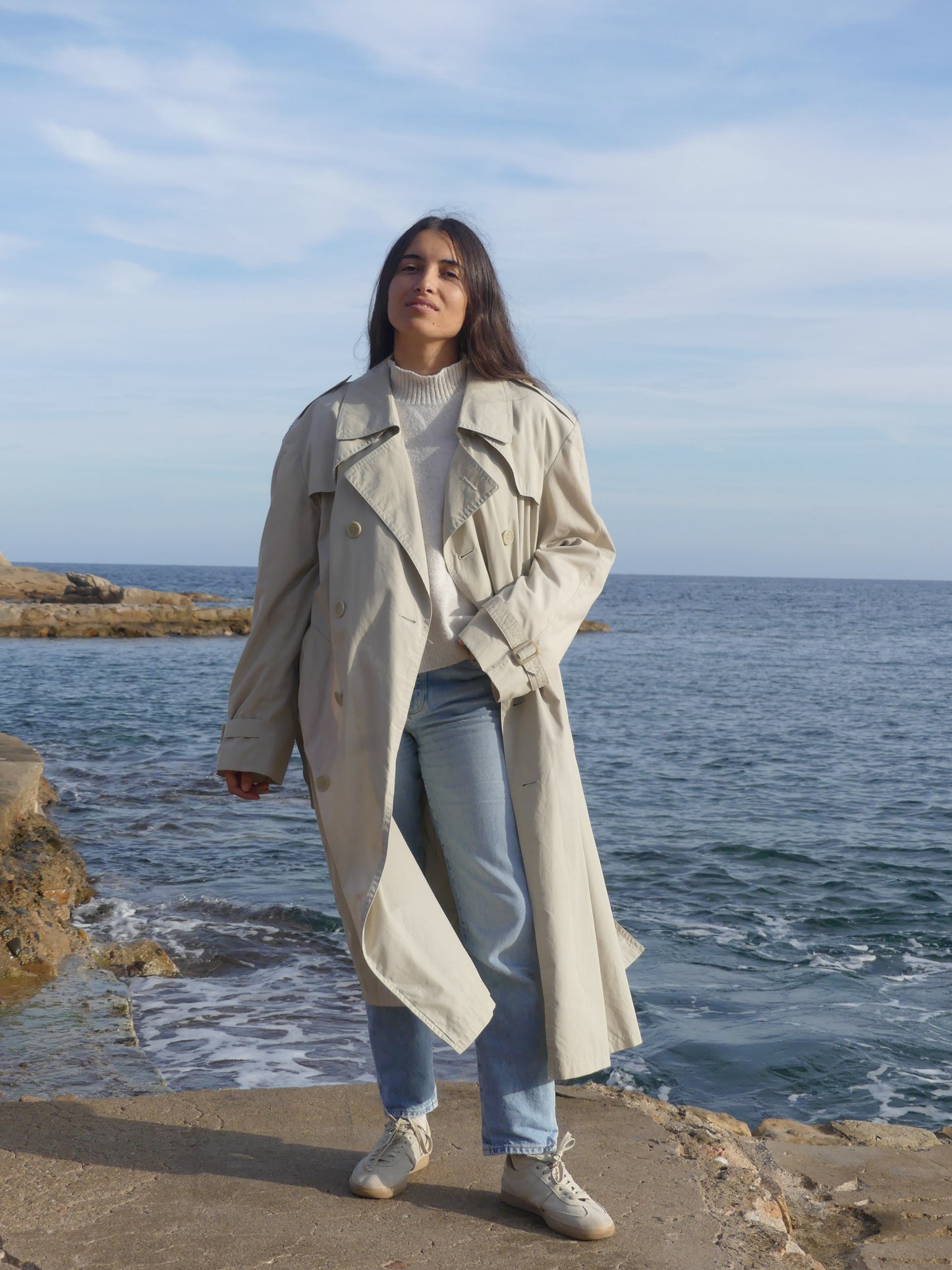 MORGANE TRENCH COAT - La Vague Vintage Shop 