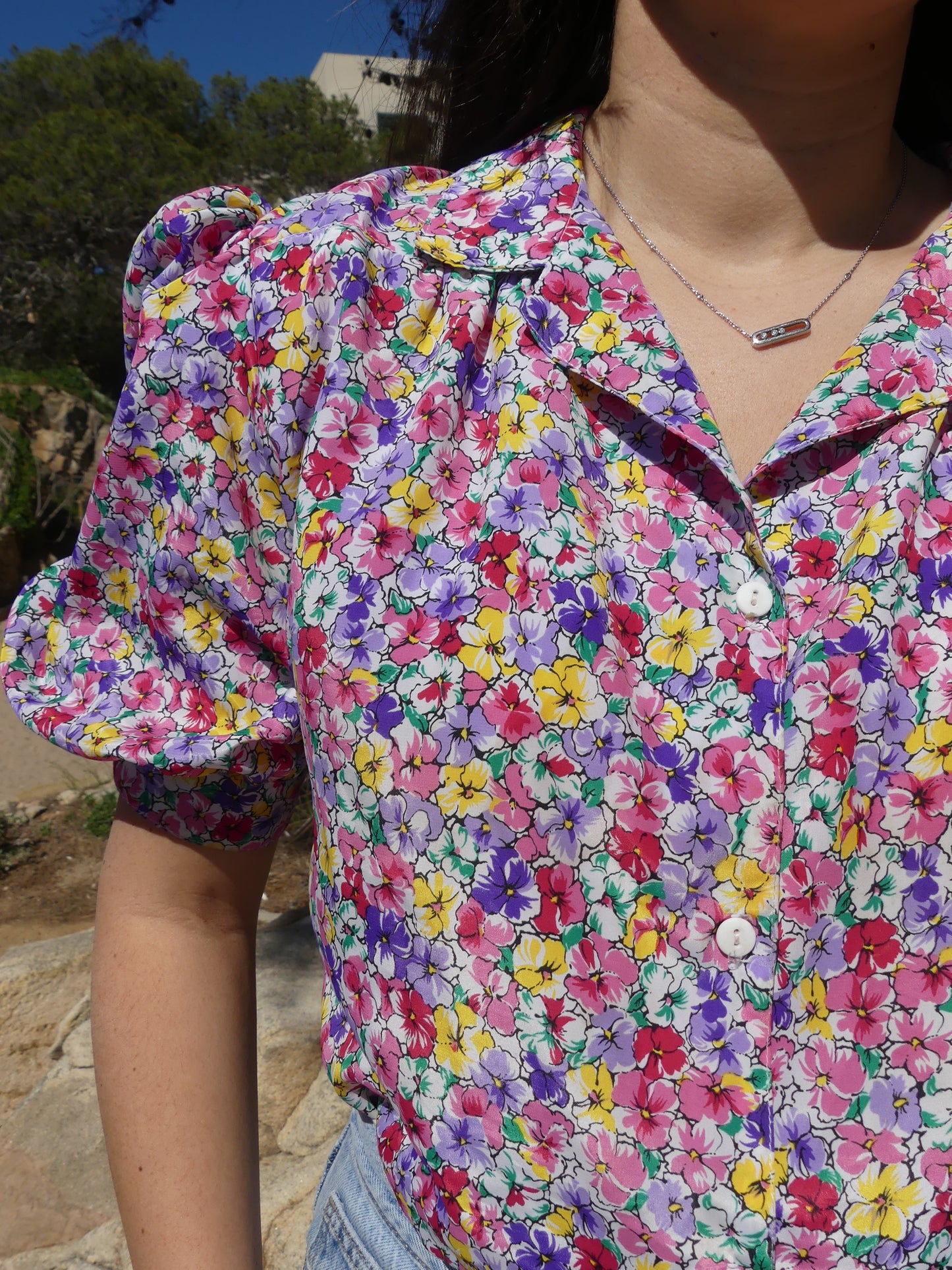 LAETITIA VINTAGE BLOUSE - La Vague Vintage Shop 