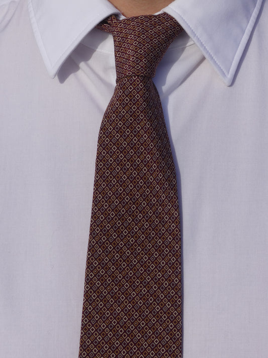 LANVIN VINTAGE TIE BURGUNDY