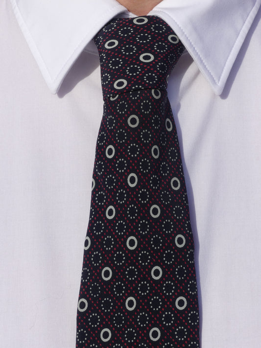 YVES SAINT LAURENT VINTAGE TIE NAVY BLUE