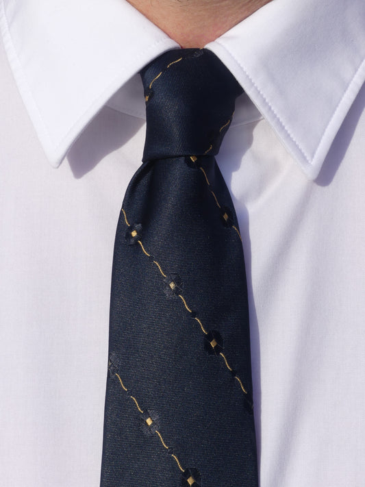 PIERRE CARDIN VINTAGE TIE NAVY BLUE