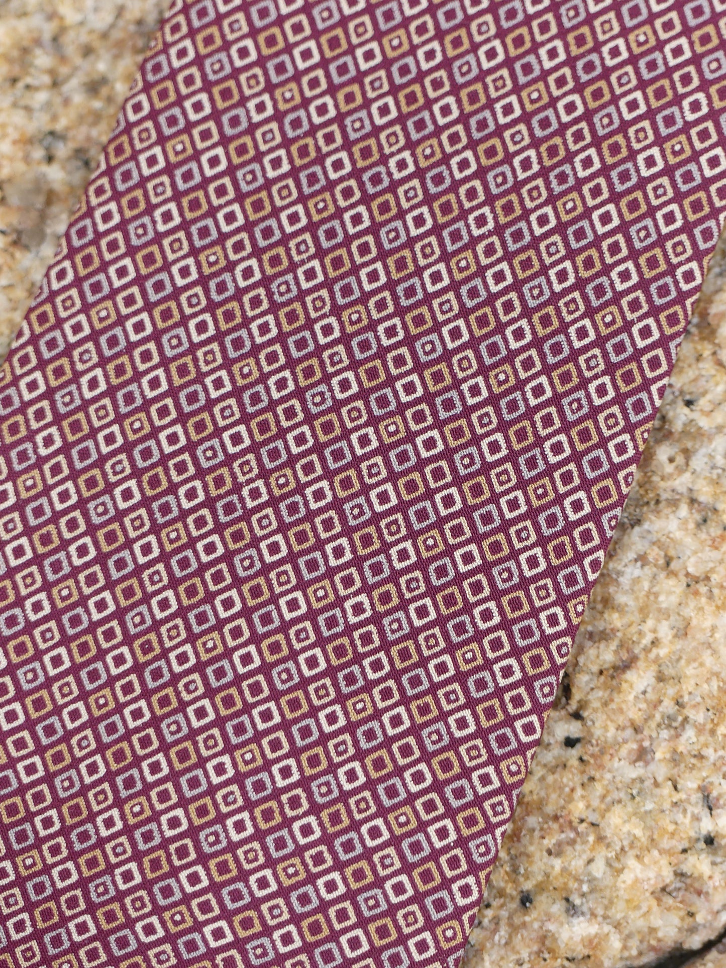 LANVIN VINTAGE TIE BURGUNDY